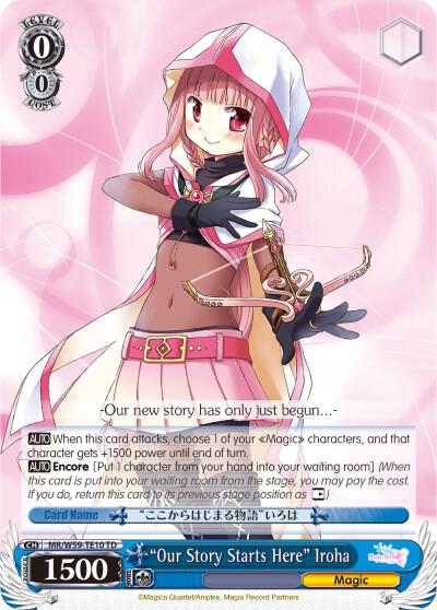 Our Story Starts Here Iroha MR/W59-TE10 TD Magia Record: Puella Magi Madoka Magica [Side Story] (Mobile) Card
