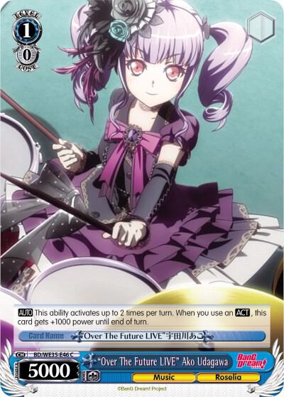 Over The Future LIVE Ako Udagawa BD/WE35-E46 C Poppin’Party x Roselia Card