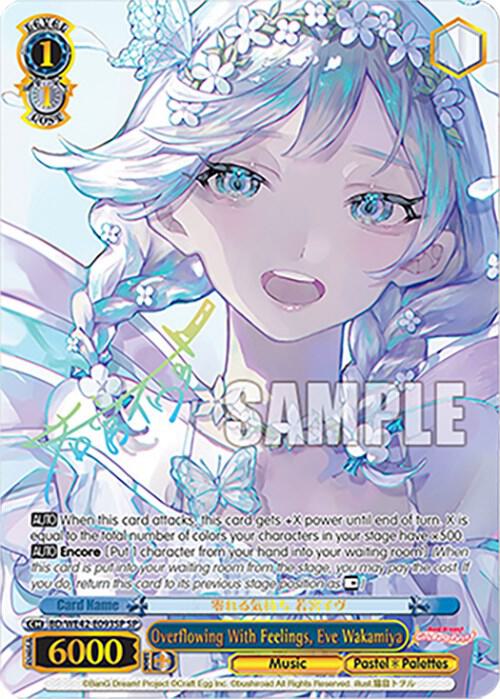 Overflowing With Feelings Eve Wakamiya SP BD/WE42-E093SP SP BanG Dream! Girls Band Party! Countdown Collection Premium Booster Card