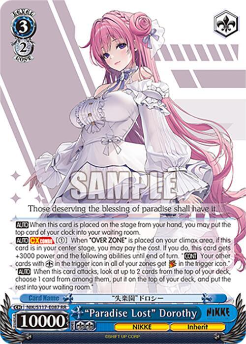 Paradise Lost Dorothy NIK/S117-E087 RR GODDESS OF VICTORY: NIKKE Card