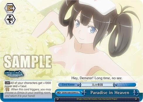 Paradise in Heaven DDM/S88-E099 CC Is it Wrong to Try to Pick Up Girls in a Dungeon? Card