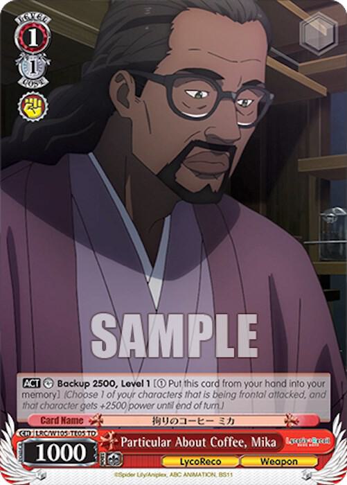 Particular About Coffee Mika LRC/W105-TE05 TD Lycoris Recoil Card