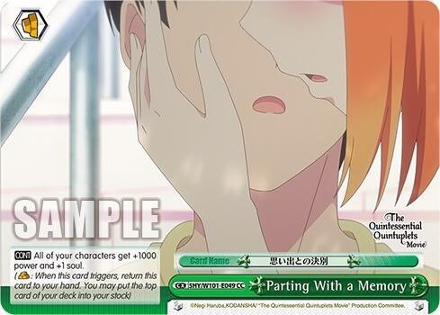 Parting With a Memory 5HY/W101-E049 CC The Quintessential Quintuplets Movie Card