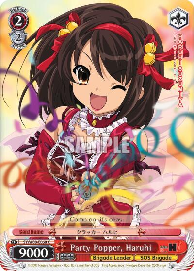 Party Popper Haruhi SY/W08-E068 C The Melancholy of Haruhi Suzumiya Card