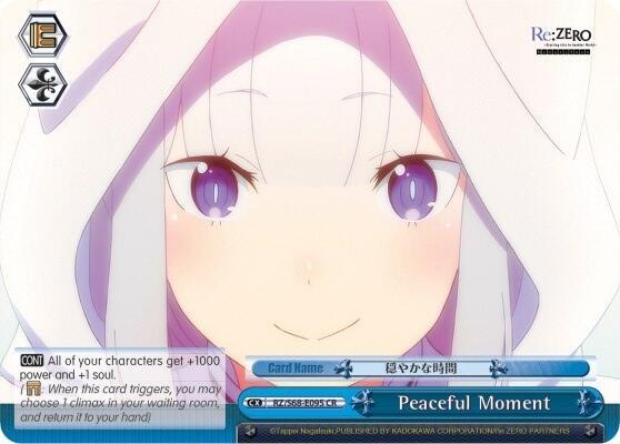 Peaceful Moment RZ/S68-E095 CR Re:ZERO Memory Snow Card