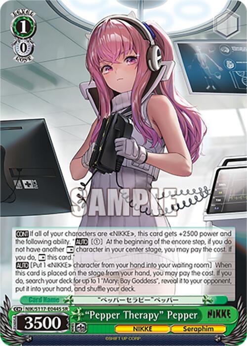 Pepper Therapy Pepper SR NIK/S117-E044S SR GODDESS OF VICTORY: NIKKE Card