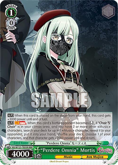Perdere Omnia Mortis RRR BD/W125-TE03R MyGO!!!!! x Ave Mujica Card