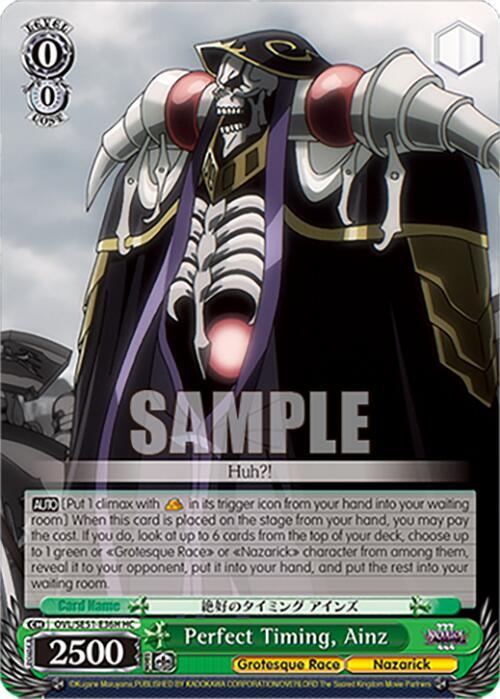 Perfect Timing Ainz HC OVL/SE51-E36H HC Nazarick: Tomb of the Undead Vol.3 Extra Booster Card