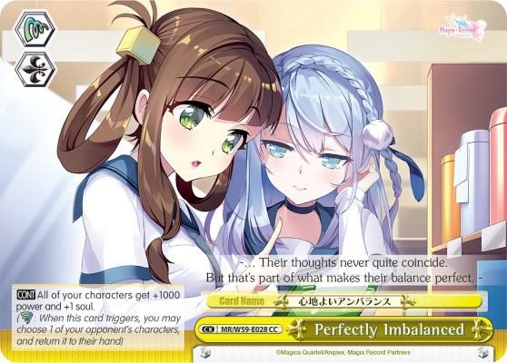 Perfectly Imbalanced MR/W59-E028 CC Magia Record: Puella Magi Madoka Magica [Side Story] (Mobile) Card
