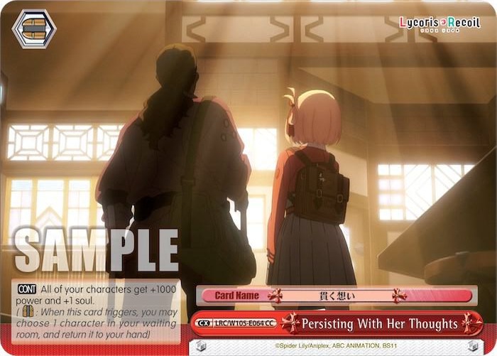 Persisting With Her Thoughts LRC/W105-E064 CC Lycoris Recoil Card
