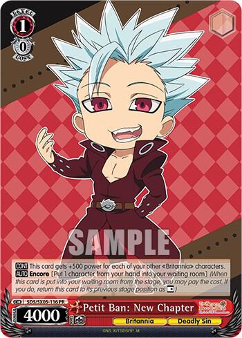 Petit Ban New Chapter SDS/SX05-116 PR The Seven Deadly Sins: Revival of The Commandments Card