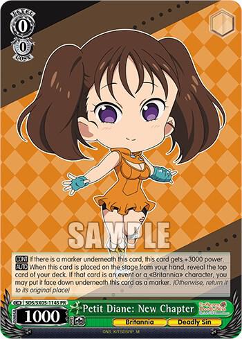 Petit Diane New Chapter Foil SDS/SX05-114S PR The Seven Deadly Sins: Revival of The Commandments Card