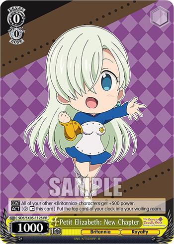 Petit Elizabeth New Chapter Foil SDS/SX05-112S PR The Seven Deadly Sins: Revival of The Commandments Card