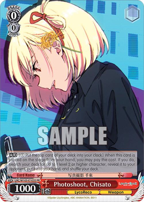 Photoshoot Chisato Foil LRC/W105-E103S PR Lycoris Recoil Card