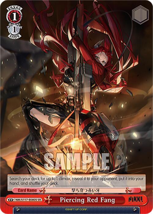 Piercing Red Fang SR NIK/S117-E080S SR GODDESS OF VICTORY: NIKKE Card