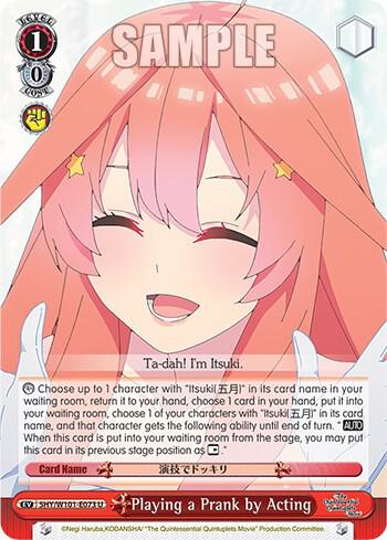 Playing a Prank by Acting 5HY/W101-E073 U The Quintessential Quintuplets Movie Card