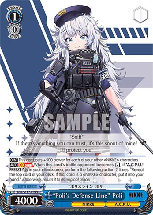 Polis Defense Line Poli NIK/S117-E099 U GODDESS OF VICTORY: NIKKE Card