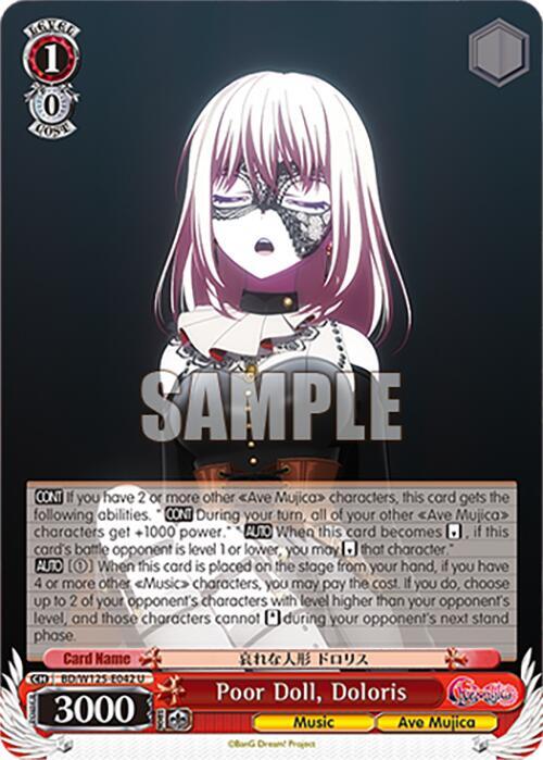 Poor Doll Doloris BD/W125-E042 U MyGO!!!!! x Ave Mujica Card