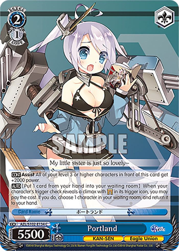 Portland AZL/S102-E134 C Azur Lane Card