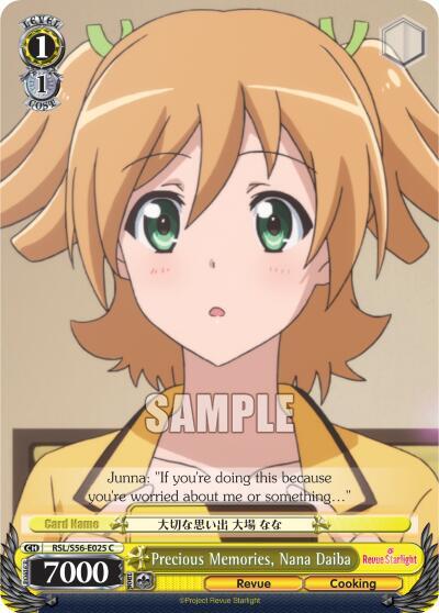 Precious Memories Nana Daiba RSL/S56-E025 C Revue Starlight Card