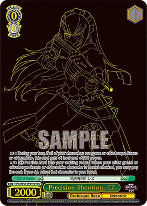 Precision Shooting CZ PR Foil OVL/SE51-PE01EX PR+ Nazarick: Tomb of the Undead Vol.3 Extra Booster Card