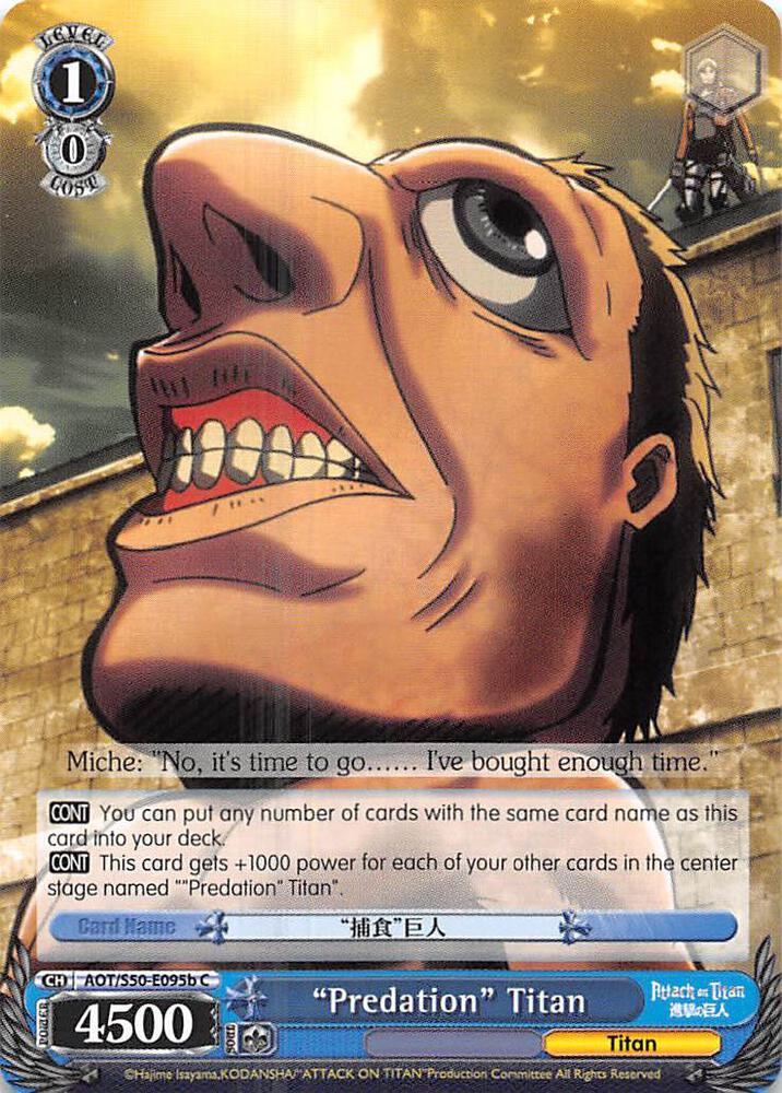 Predation Titan B AOT/S50-E095b C Attack on Titan Vol. 2 Card