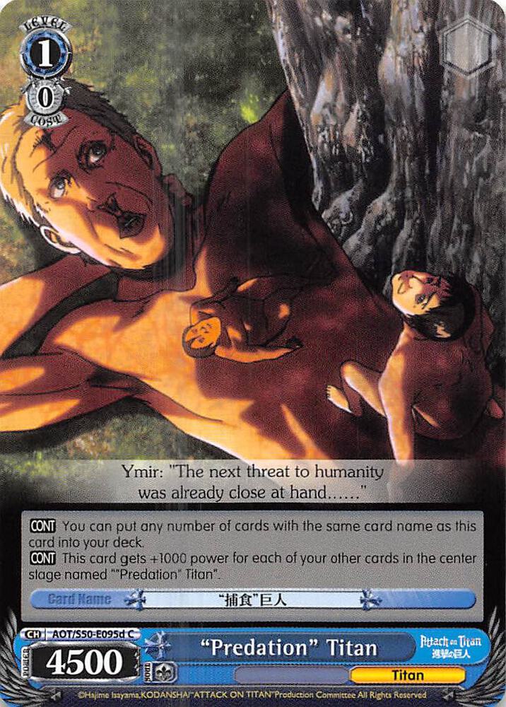 Predation Titan D AOT/S50-E095d C Attack on Titan Vol. 2 Card