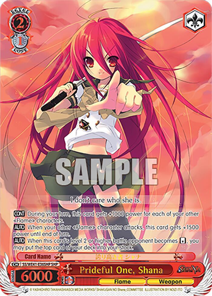 Prideful One Shana SHP SS/WE41-E36SHP SHP Shakugan no Shana Premium Booster Card