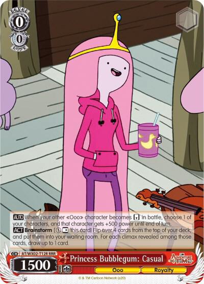 Princess Bubblegum Casual RRR AT/WX02-T12R RRR Adventure Time Card