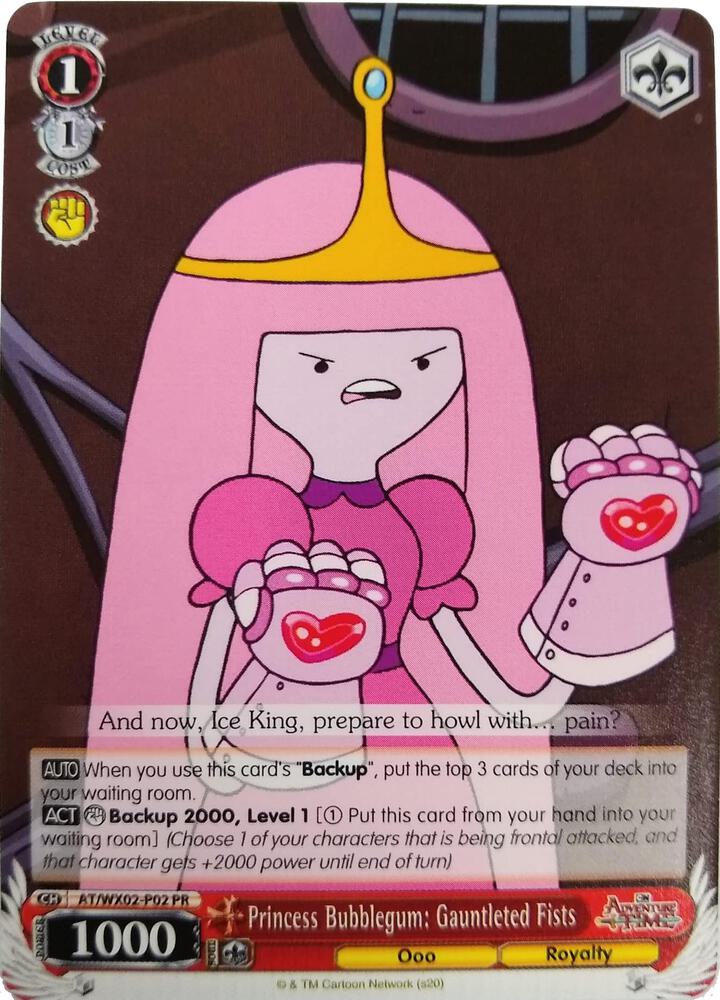 Princess Bubblegum Gauntleted Fists AT/WX02-P02 PR Adventure Time Card