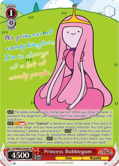 Princess Bubblegum SP AT/WX02-040SP SP Adventure Time Card