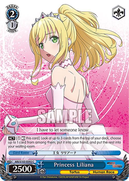 Princess Liliana ARI/S103-E092 C Arifureta: From Commonplace to World's Strongest Card