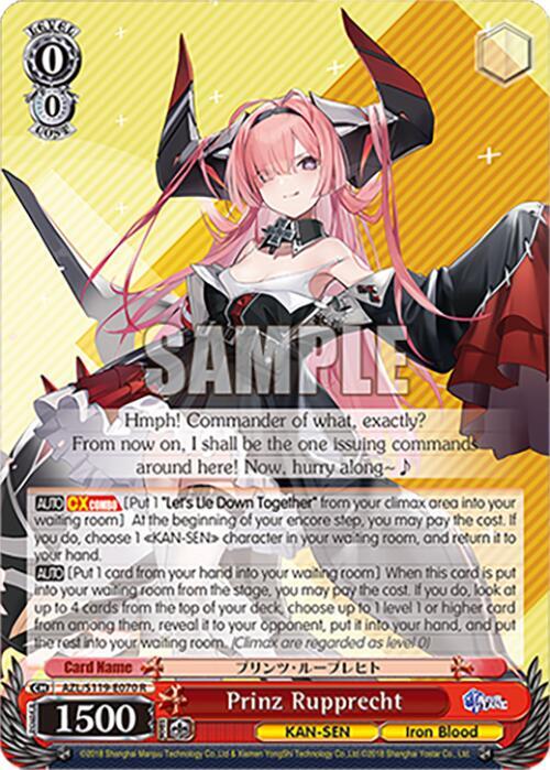 Prinz Rupprecht AZL/S119-E070 R Azur Lane Vol. 2 Card
