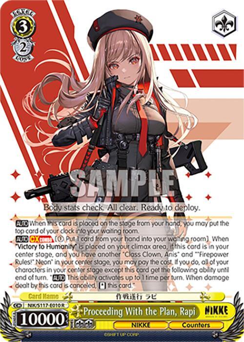 Proceeding With the Plan Rapi NIK/S117-E010 R GODDESS OF VICTORY: NIKKE Card