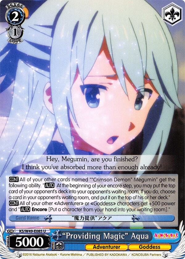 Providing Magic Aqua KS/W49-E085 U KonoSuba Card
