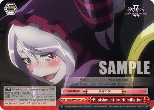 Punishment by Humiliation OVL/S99-E074 CC Nazarick: Tomb of the Undead Vol.2 Card