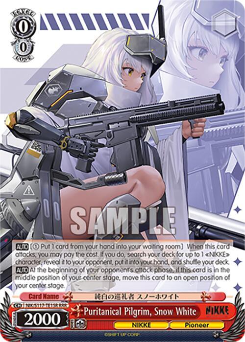 Puritanical Pilgrim Snow White RRR NIK/S117-TE15R RRR GODDESS OF VICTORY: NIKKE Card