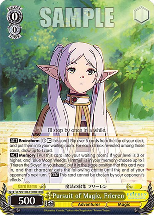 Pursuit of Magic Frieren RRR SFN/S108-TE01R RRR Frieren: Beyond Journey’s End Card