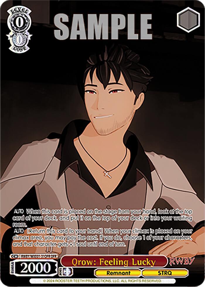 Qrow Feeling Lucky OFR RWBY/WXE01-31OFR OFR RWBY Premium Booster Card