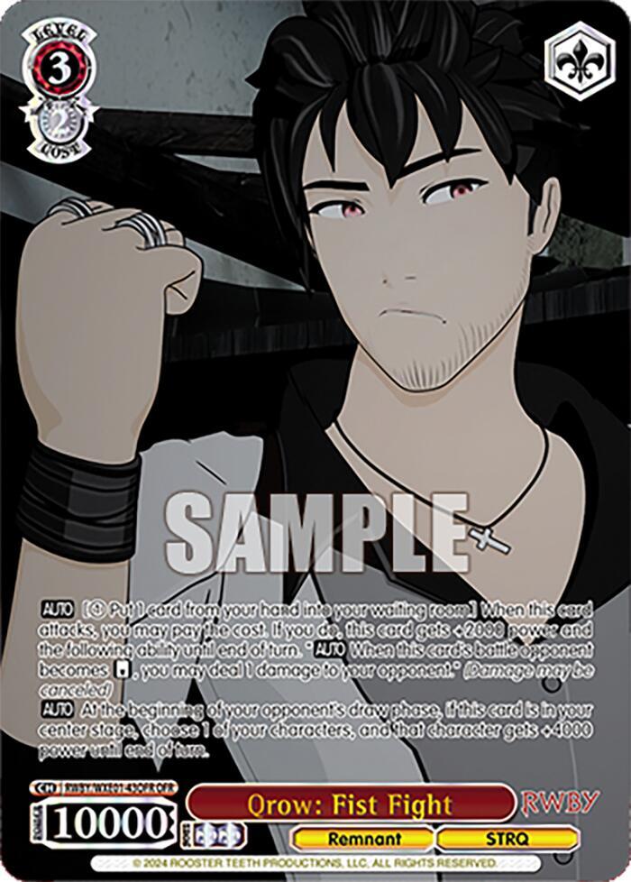Qrow Fist Fight OFR RWBY/WXE01-43OFR OFR RWBY Premium Booster Card