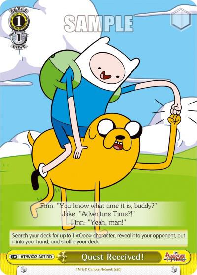 Quest Received AT/WX02-A07 Adventure Time Card