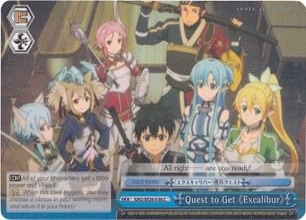 Quest to Get Excalibur Parallel Foil SAO/SE26-E36 C Sword Art Online II Vol.2 Card