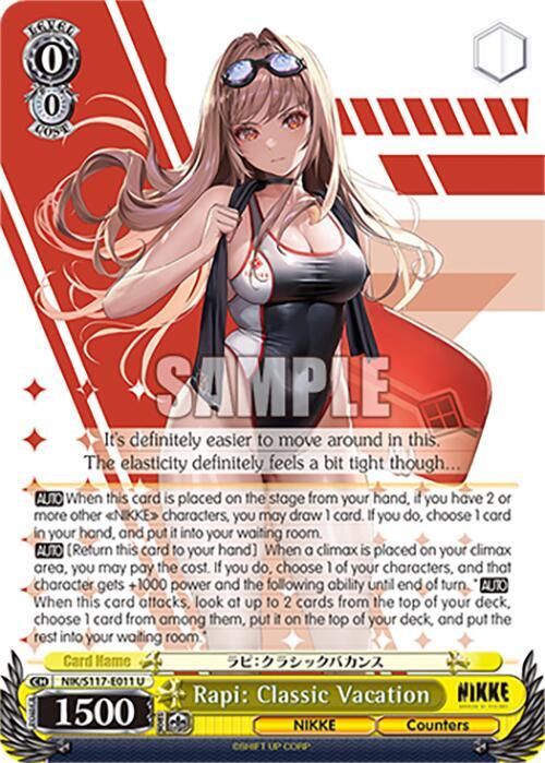 Rapi Classic Vacation NIK/S117-E011 U GODDESS OF VICTORY: NIKKE Card