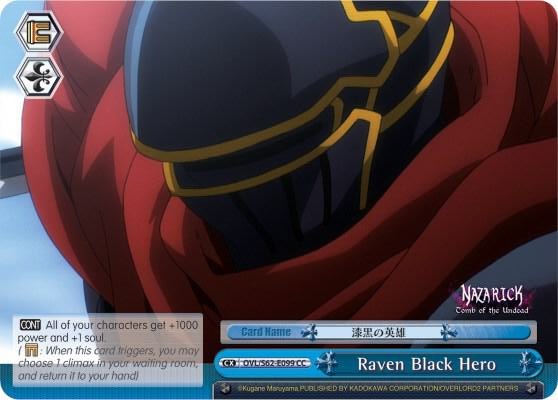 Raven Black Hero OVL/S62-E099 CC Nazarick: Tomb of the Undead Card