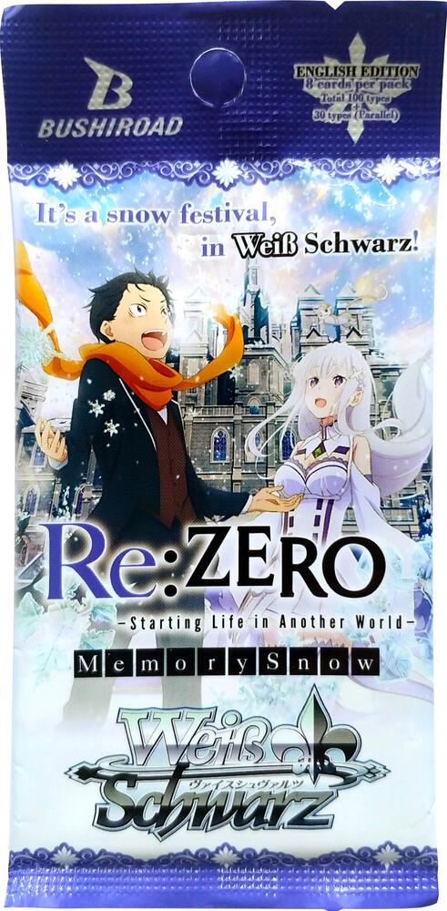 ReZERO Memory Snow Booster Pack Re:ZERO Memory Snow Card