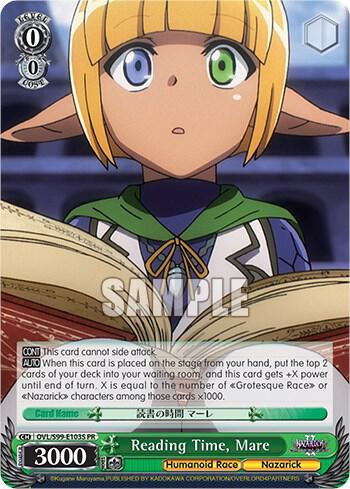 Reading Time Mare Foil OVL/S99-E103S PR Nazarick: Tomb of the Undead Vol.2 Card