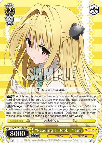 Reading a Book Yami TL/W37-TE08 TD To Loveru Darkness 2nd Card