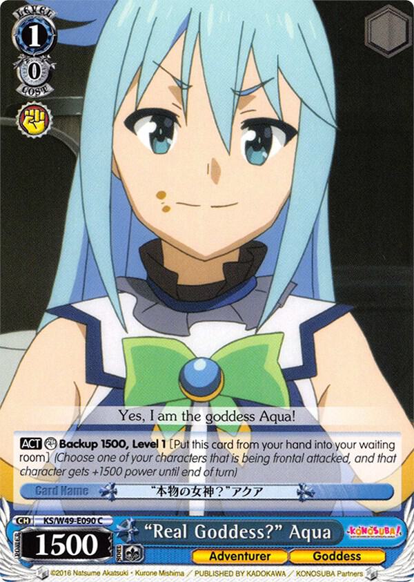 Real Goddess Aqua KS/W49-E090 C KonoSuba Card