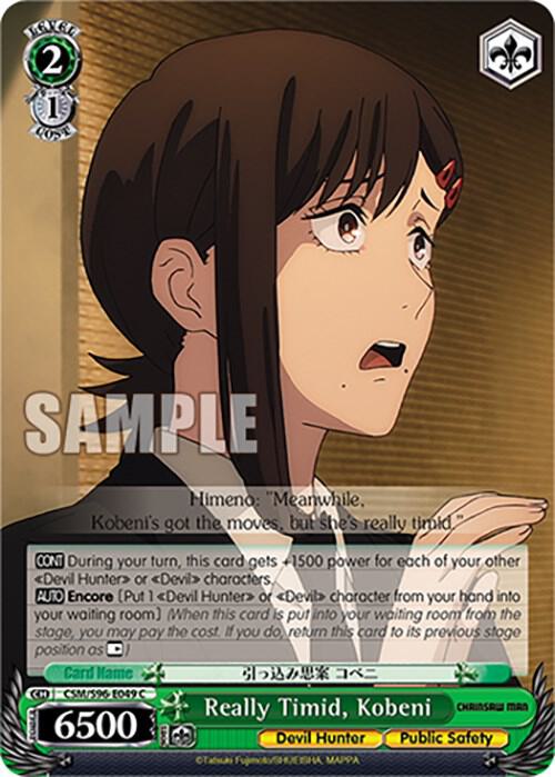 Really Timid Kobeni CSM/S96-E049 C Chainsaw Man Card