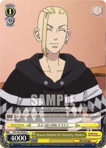 Reason Behind His Maturity Draken TRV/S92-E024 C Tokyo Revengers Card